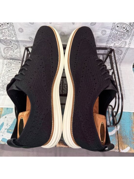 Cole Haan Original Grand Stitchlite Wingtip Oxfords Black C27959 Men 13M Worn2X
